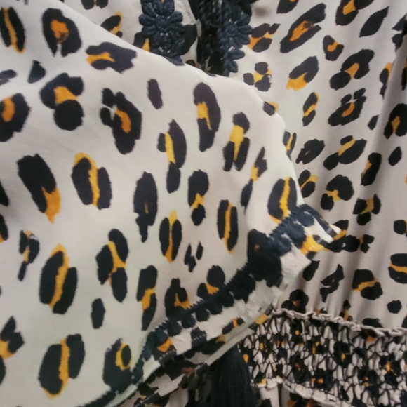 Kobi Halperin NEW Dress Leopard Black Gold Silk SMALL - Picture 7 of 9